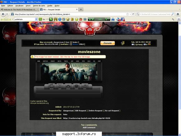 movieszone.org - un tracker special pt cei doritori de filme - Alte cereri